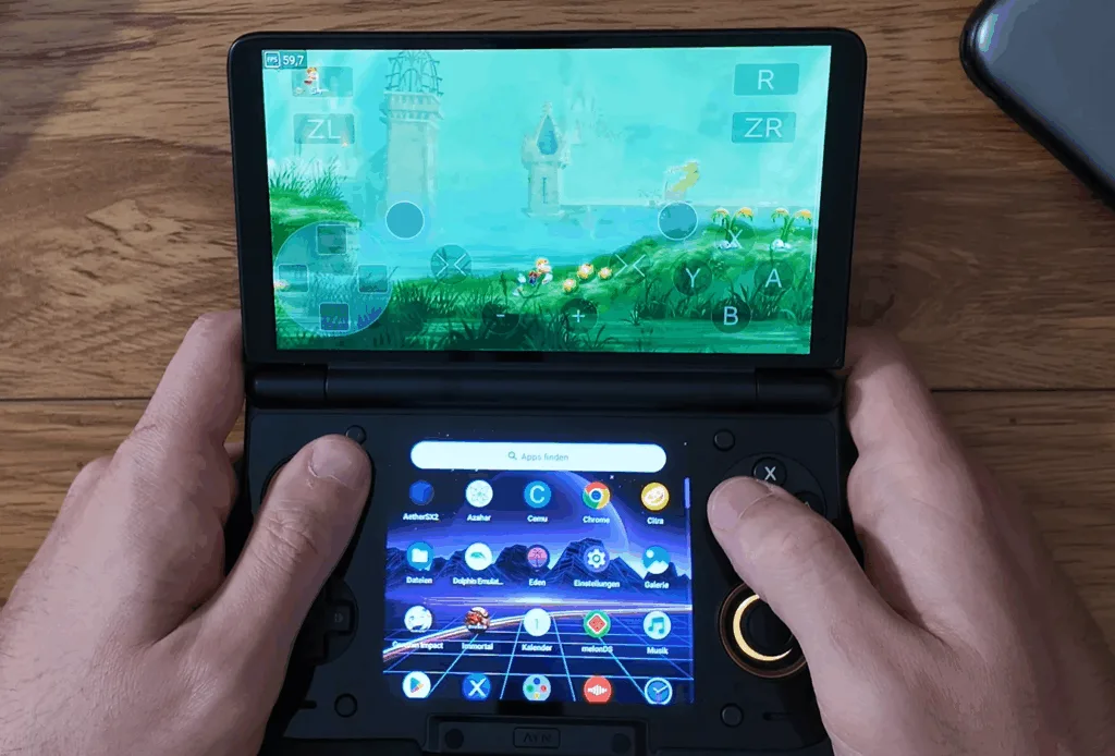 image-19-1024x694 AYN Thor im Test: Dual-OLED-Clamshell mit Snapdragon 8 Gen 2 oder 865