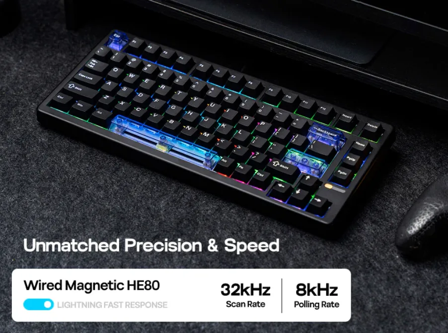 image EPOMAKER HE80 im Test: Magnetische Gaming-Tastatur mit 8000 Hz Polling Rate zum Budgetpreis