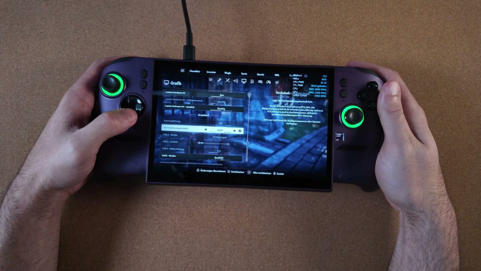 The Elder Scrolls IV Oblivion auf dem MSI Claw 8 EX AI+