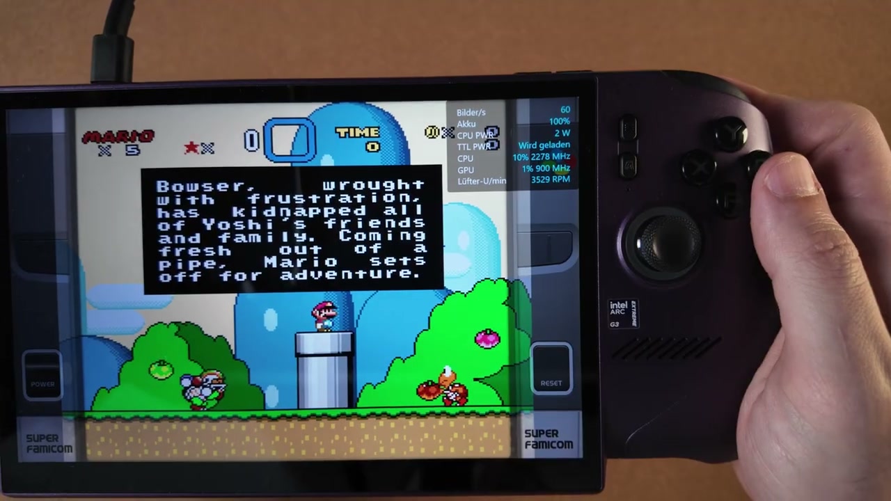 SNES Emulation auf dem MSI Claw 8 EX AI+