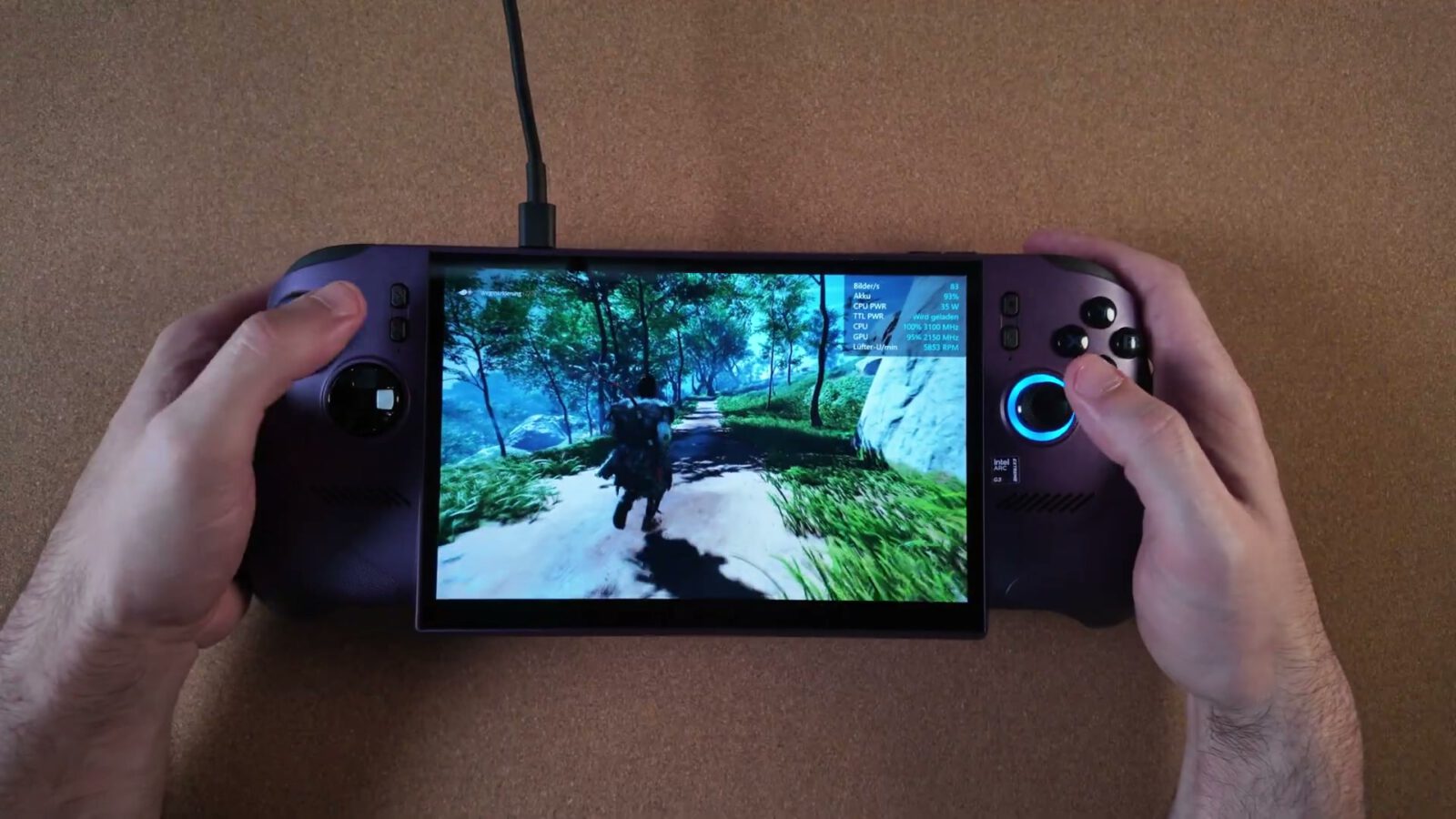 Ghost of Tsushima auf dem MSI Claw 8 EX AI+