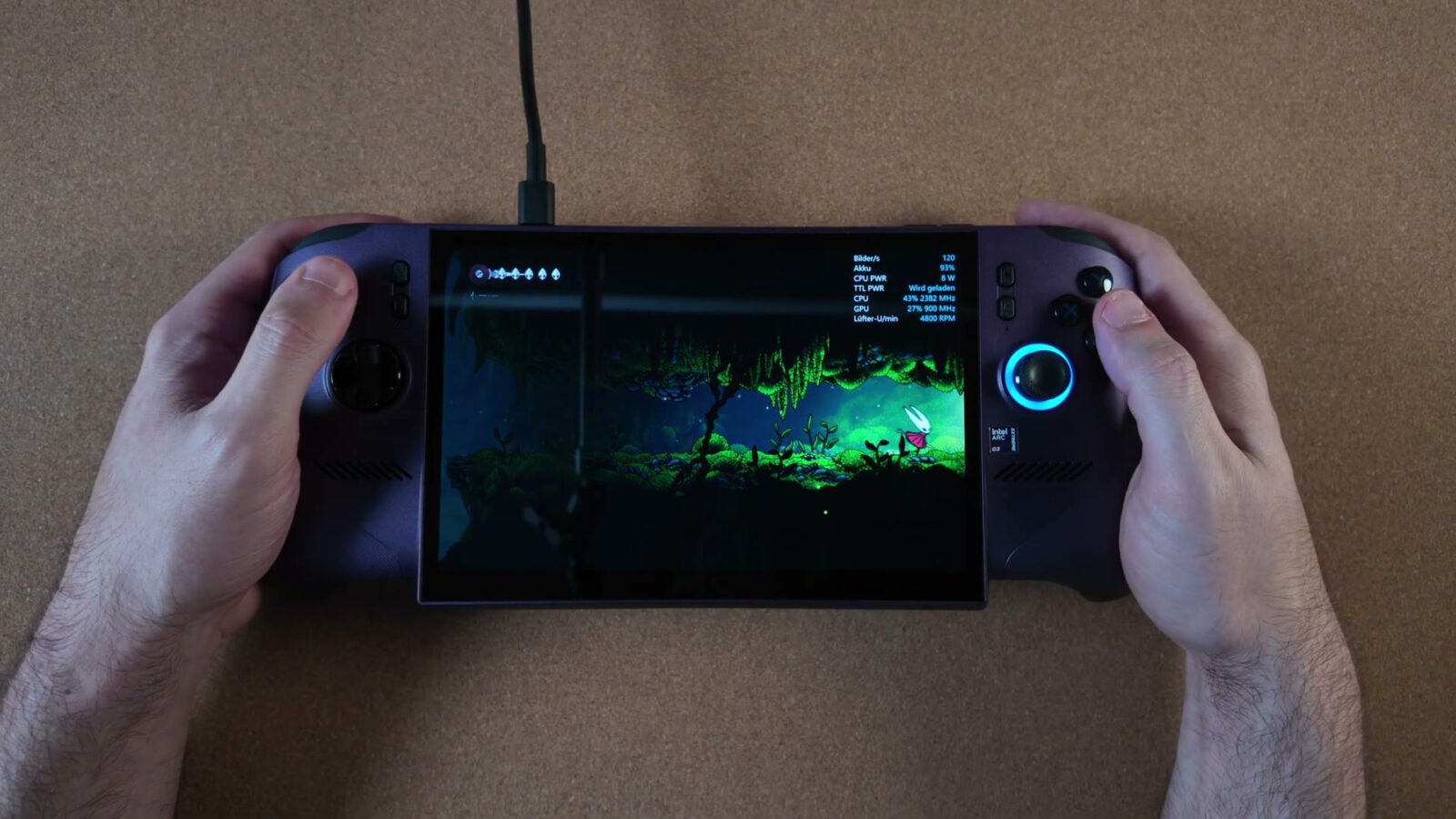 Hollow Knight Silksong auf dem MSI Claw 8 EX AI+