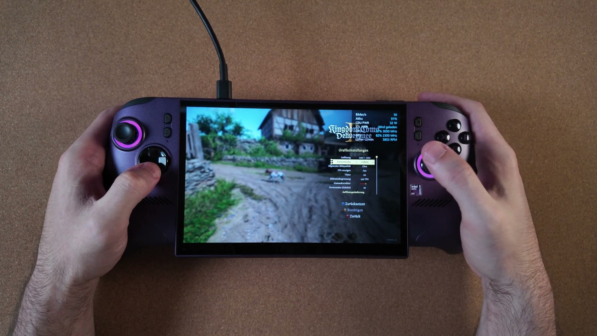 Kingdom Come Deliverance 2 auf dem MSI Claw 8 EX AI+