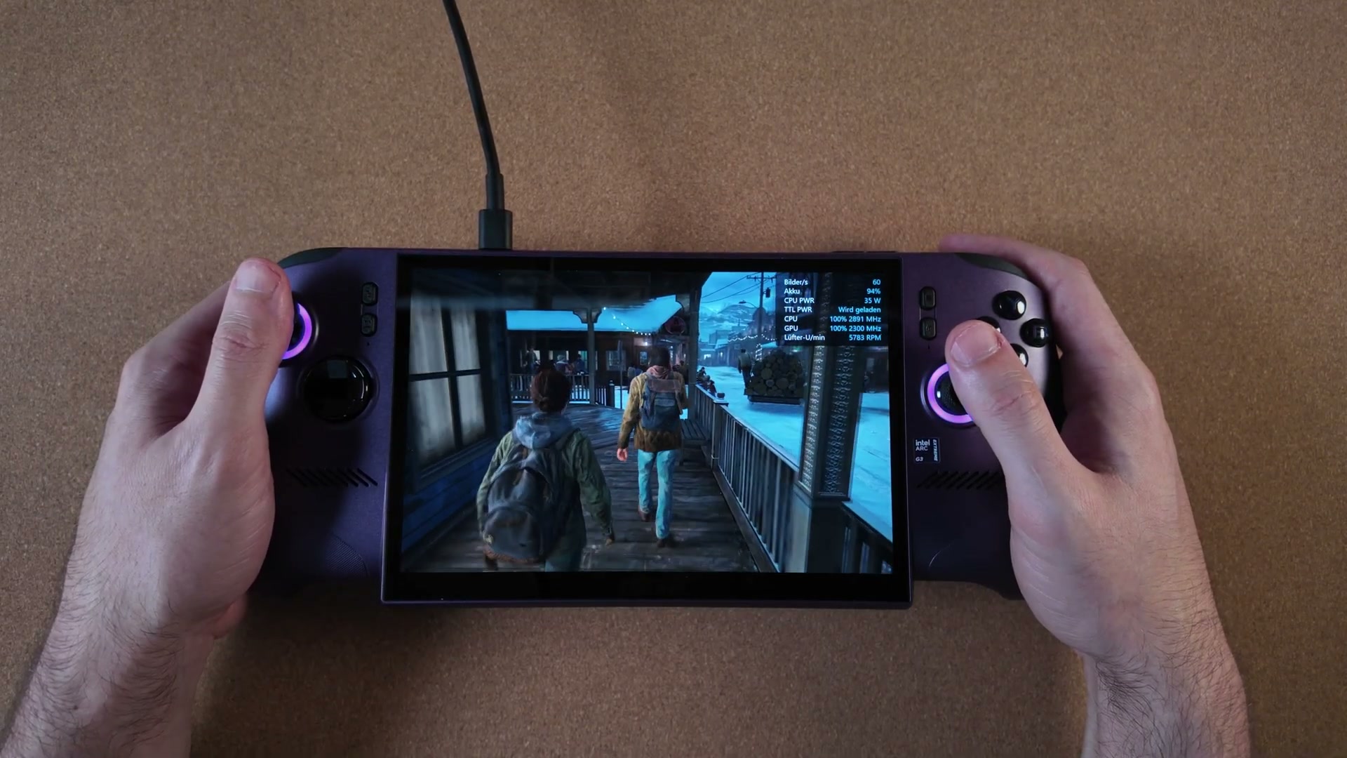 The Last of Us 2 auf dem MSI Claw 8 EX AI+
