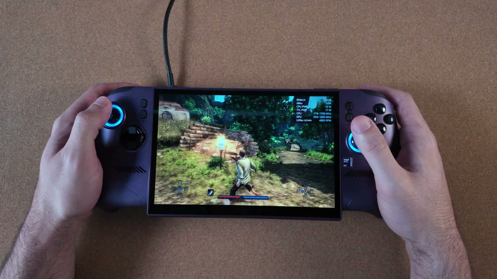 Risen 1 auf dem MSI Claw 8 EX AI+