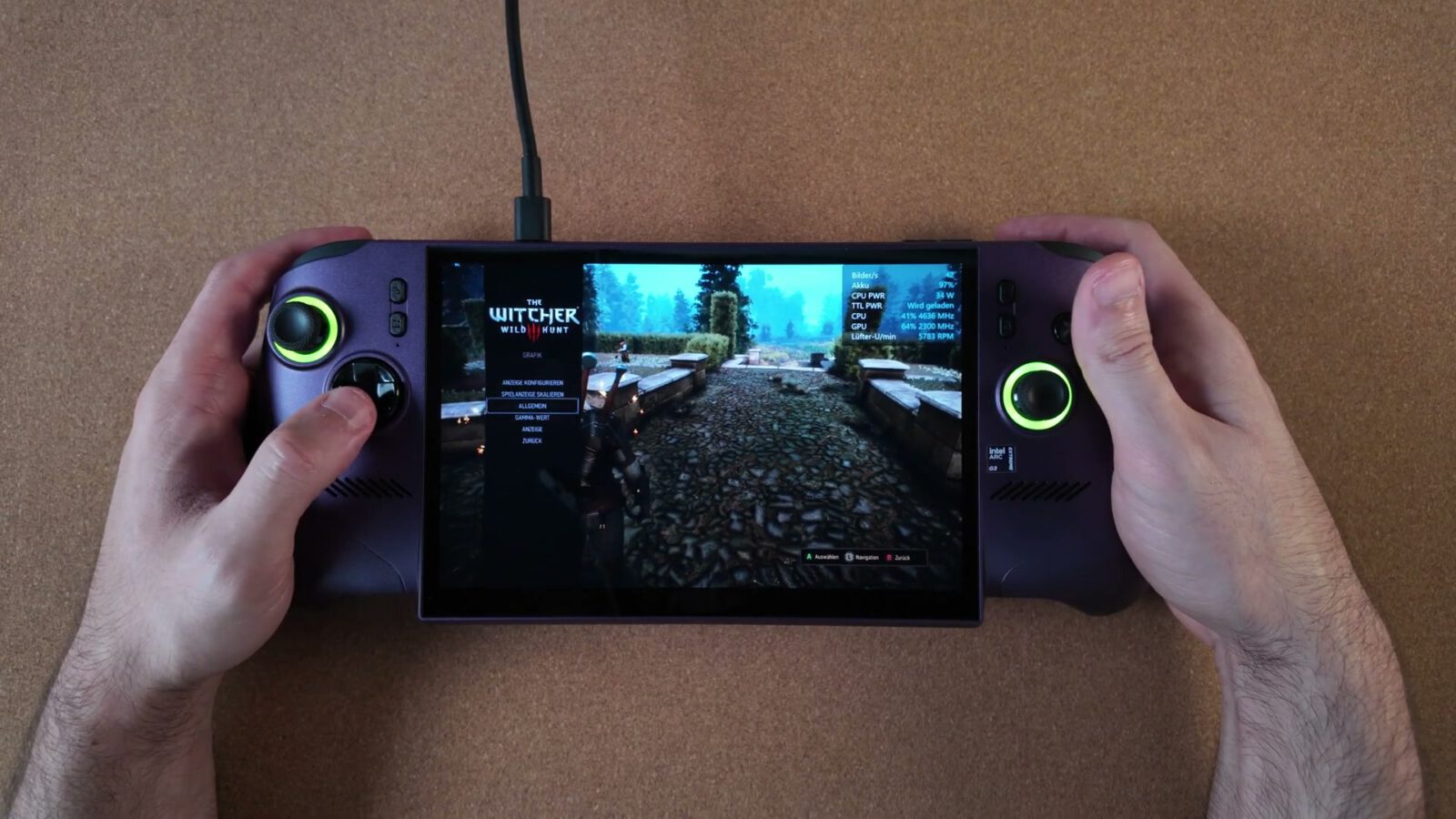 The Witcher 3 auf dem MSI Claw 8 EX AI+