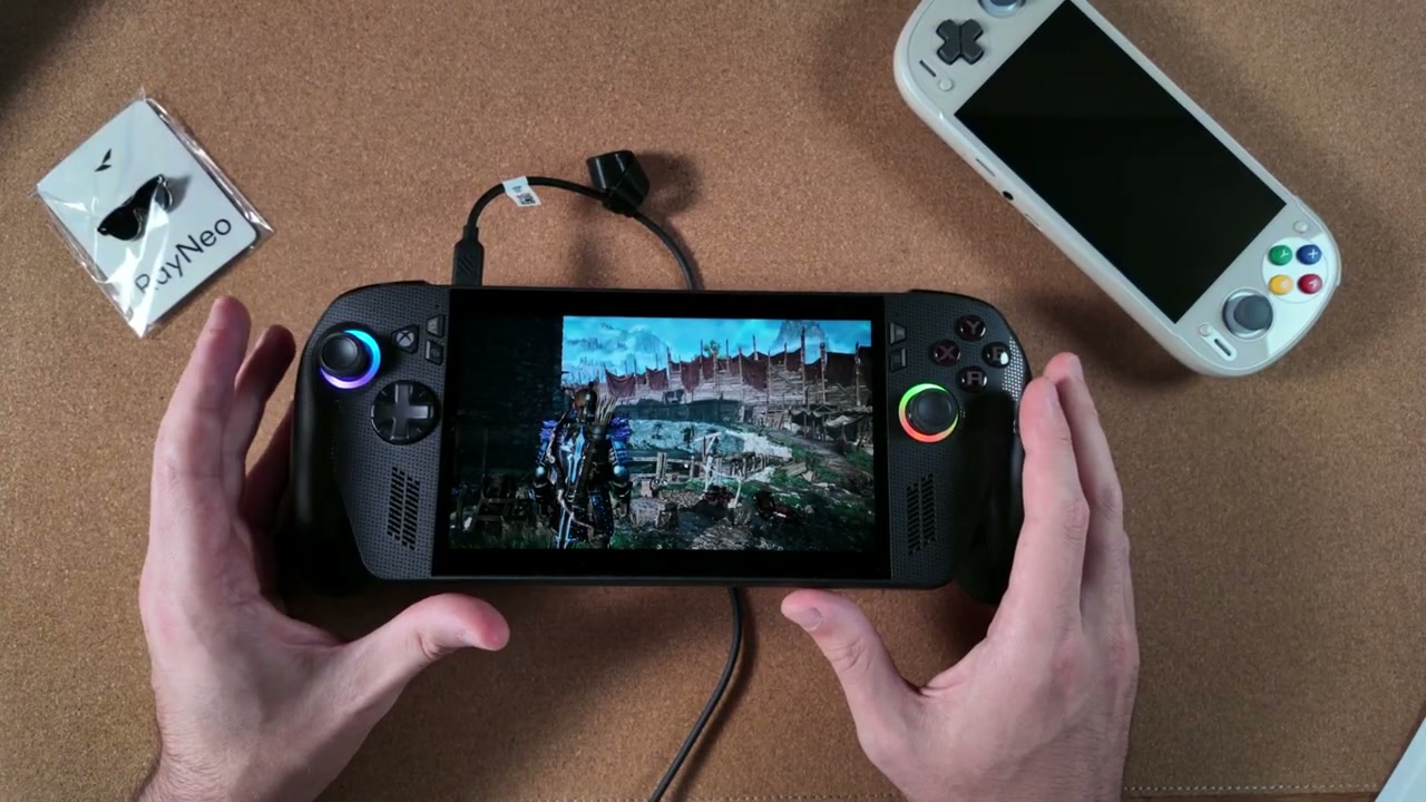 Zocken mit der RayNeo GT am Handheld
