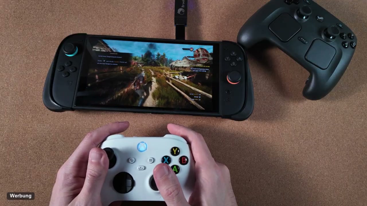 Xbox-Controller am Brook Wingman XE2