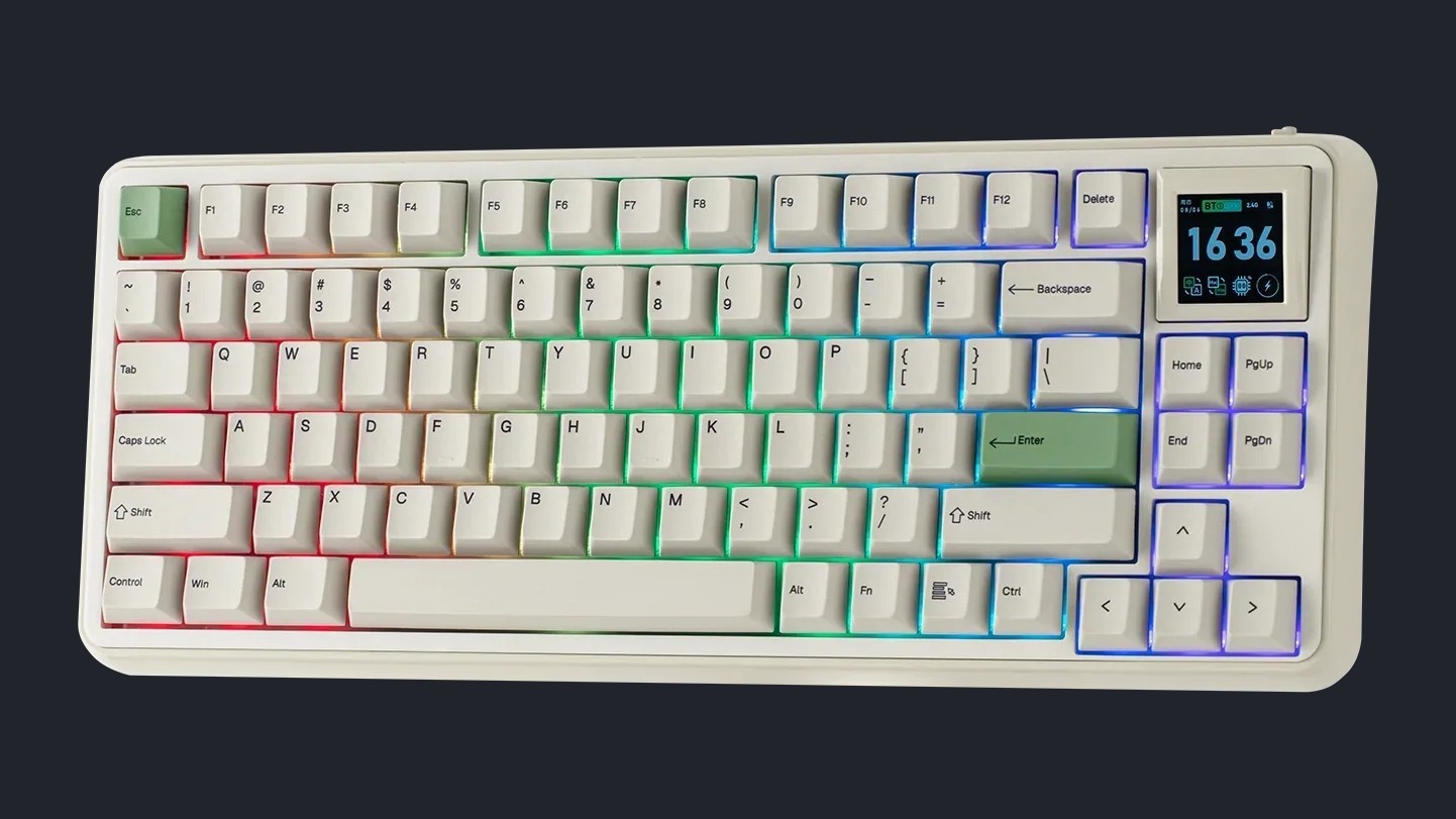 Epomaker RT75 mit RGB-Beleuchtung (Herstellerbild)