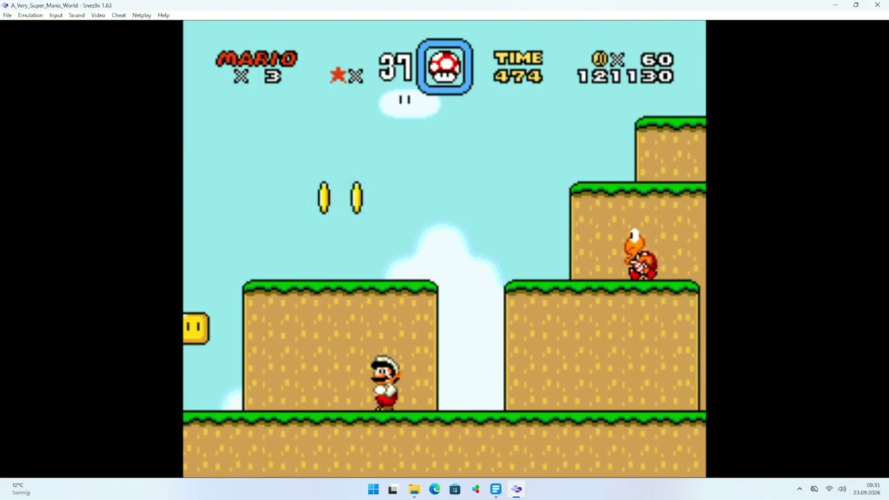 Super Mario World per SNES-Emulation auf dem Glorlin GT103