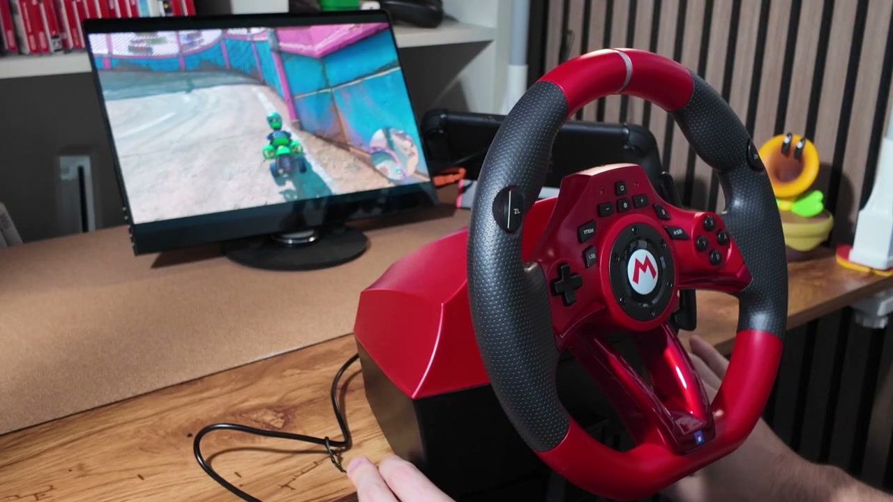 Mario Kart World mit dem HORI Mario Kart Racing Wheel Pro Deluxe